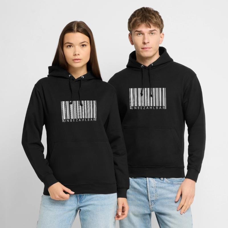 Code-barres inestimable Sweat-shirt à capuche unisexe