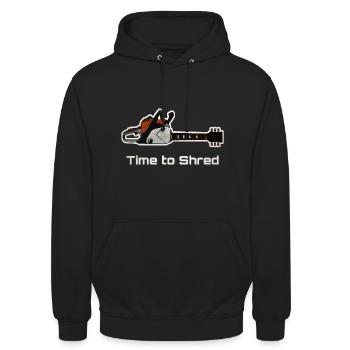 Guitar Skill - Unisex Hoodie - Schwarz - Vorne - Alina (178cm) & Michal (187cm)