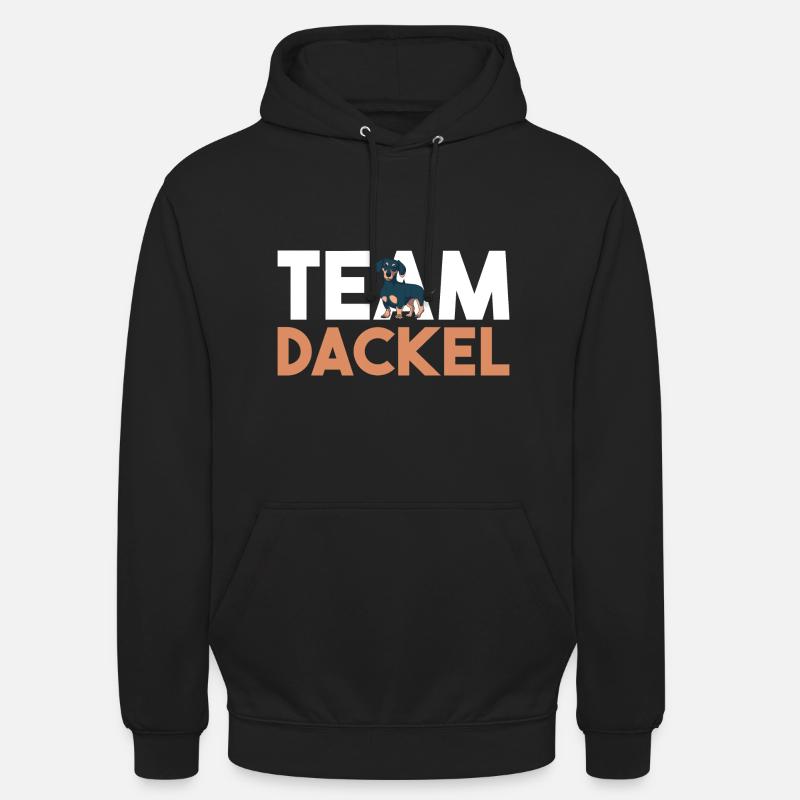 Hund Dackel - Unisex Hoodie - Schwarz