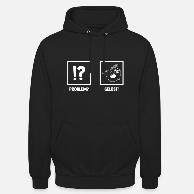Faultier - Unisex Hoodie - Schwarz
