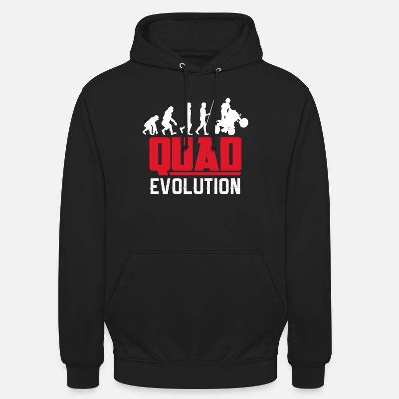 Quad Evolution - Sweat-shirt à capuche unisexe - noir