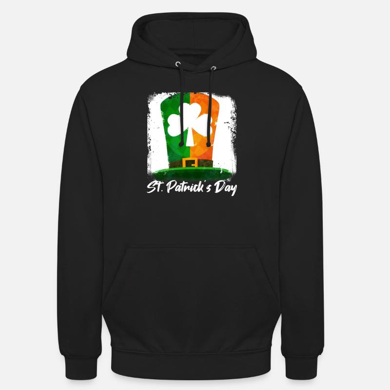 Saint Patrick - Sweat-shirt à capuche unisexe - noir