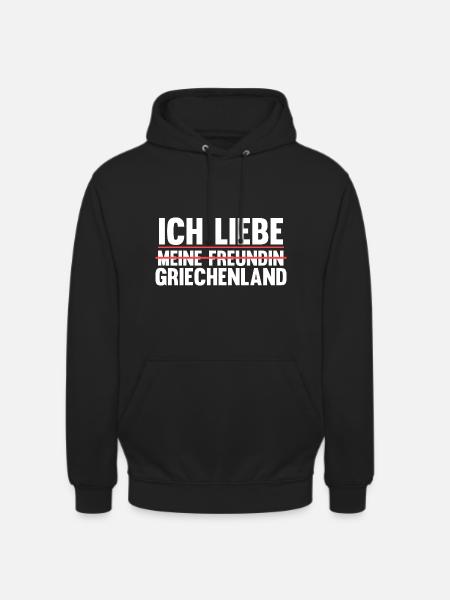 Griechen Grieche Griechenland - Unisex Hoodie - Schwarz