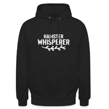 Hamster Animal Pet Lover Saying Hamster Owner - Unisex Hoodie - black - Front - Alina (178cm) & Michal (187cm)
