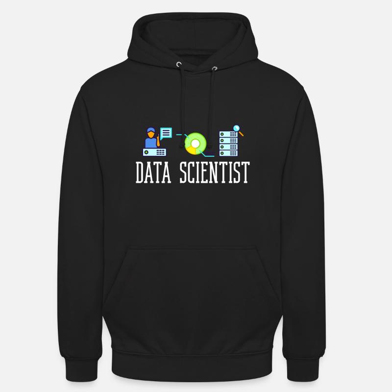 Data Scientist Data Science Science - Sweat-shirt à capuche unisexe - noir