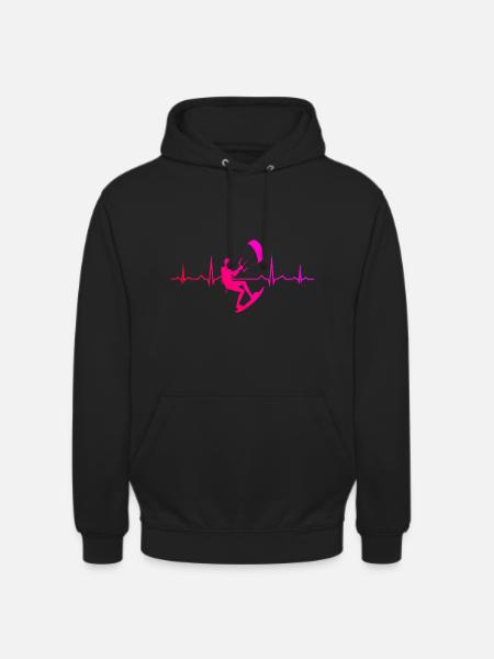 Kitesurf Kite Kitesurfing Kitesurfing Men - Unisex Hoodie - black