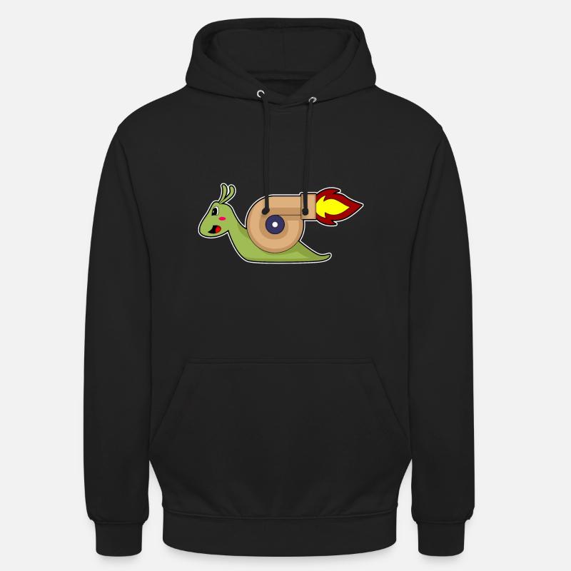 Escargot Jogger Jogging Rocket - Sweat-shirt à capuche unisexe - noir