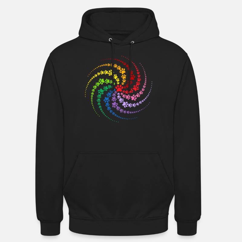 Patte de chien - Sweat-shirt à capuche unisexe - noir