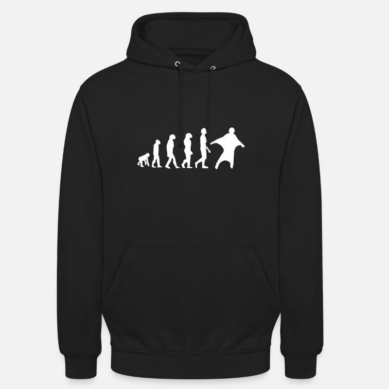 évolution wing suit - Sweat-shirt à capuche unisexe - noir