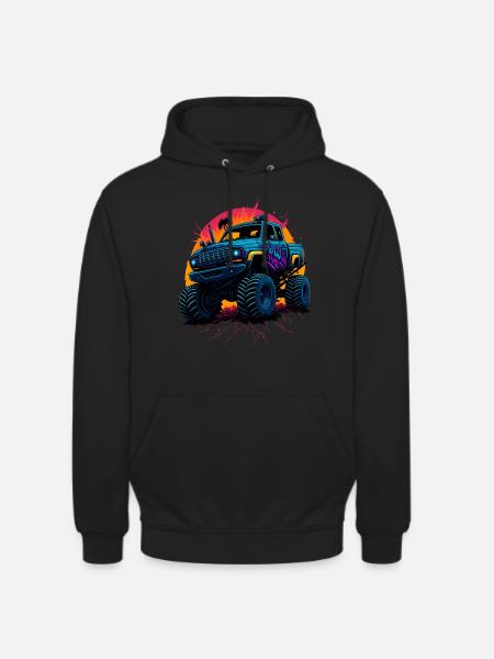 Monstertruck - Unisex Hoodie - Schwarz