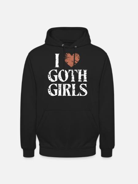 Elsker Goth Girls! Gotisk Æstetisk Goth Mommy - Hættetrøje unisex - sort