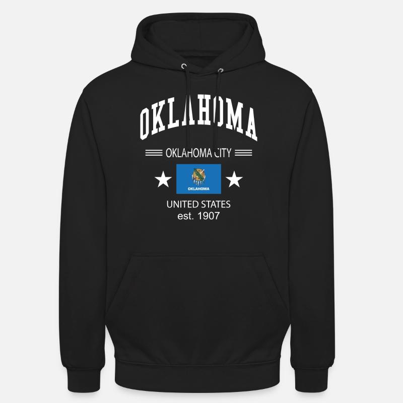 Oklahoma - Sweat-shirt à capuche unisexe - noir