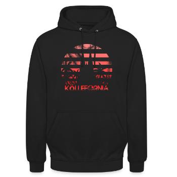 Kölle fornia - Unisex Hoodie - Schwarz - Vorne - Alina (178cm) & Michal (187cm)