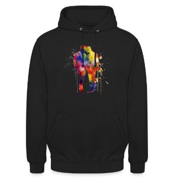 Pride Love Couple - Unisex Hoodie - black - Front - Alina (178cm) & Michal (187cm)