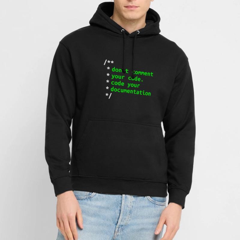 Don't Comment Your Code. Code Your Documentation. Unisex Hoodie