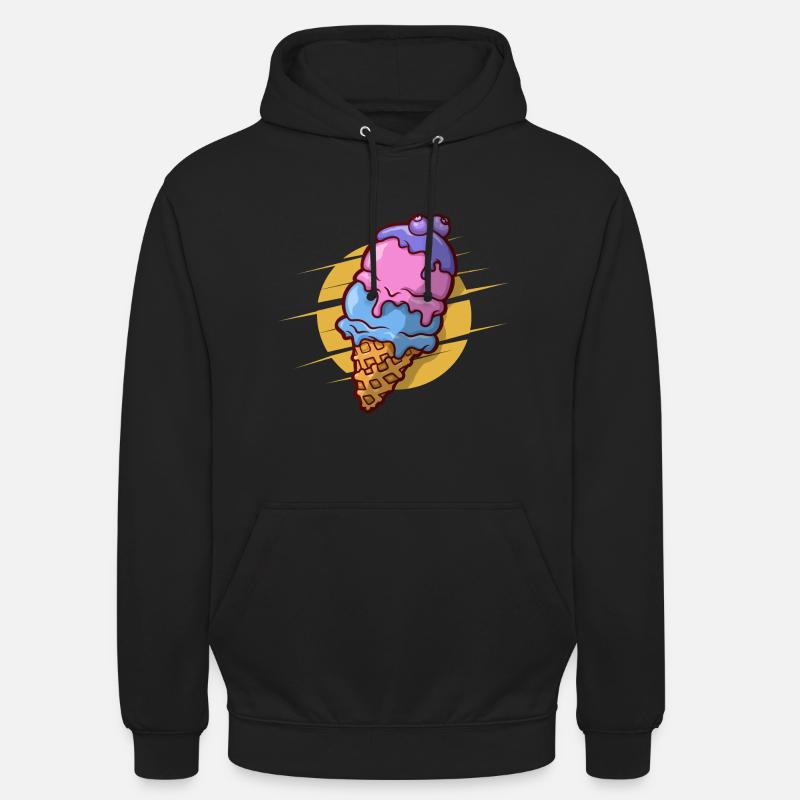 Blaubeere Eis - Unisex Hoodie - Schwarz