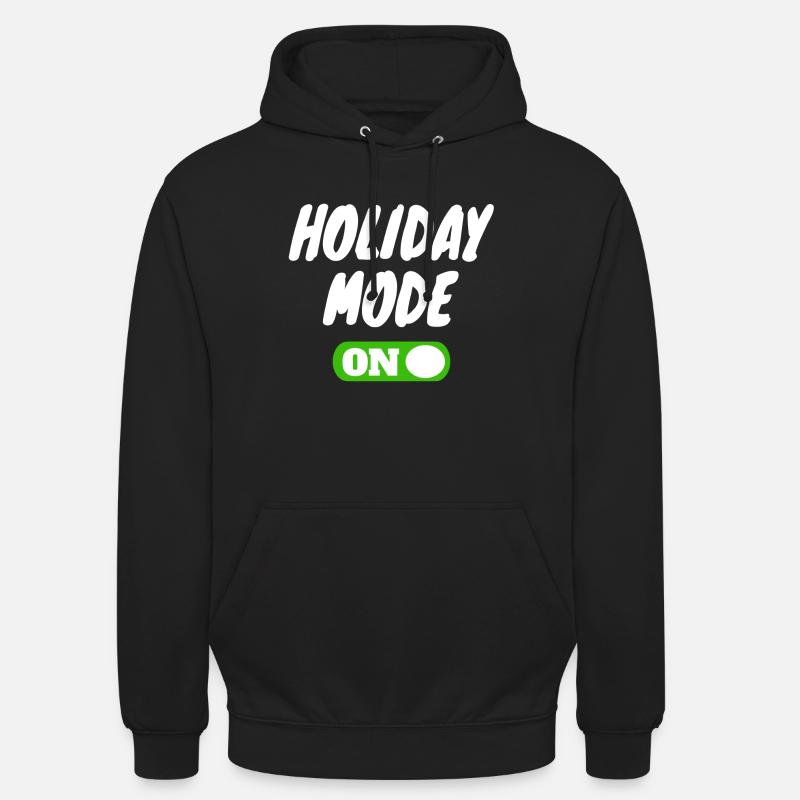 Mode de vacances en vacances - Sweat-shirt à capuche unisexe - noir