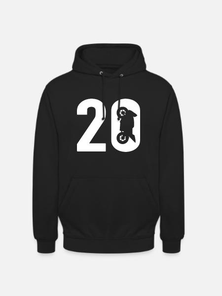 20 Biker Motorcycle 20 - Unisex Hoodie - black