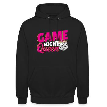 Board Games Game Board Gift - Unisex Hoodie - black - Front - Alina (178cm) & Michal (187cm)