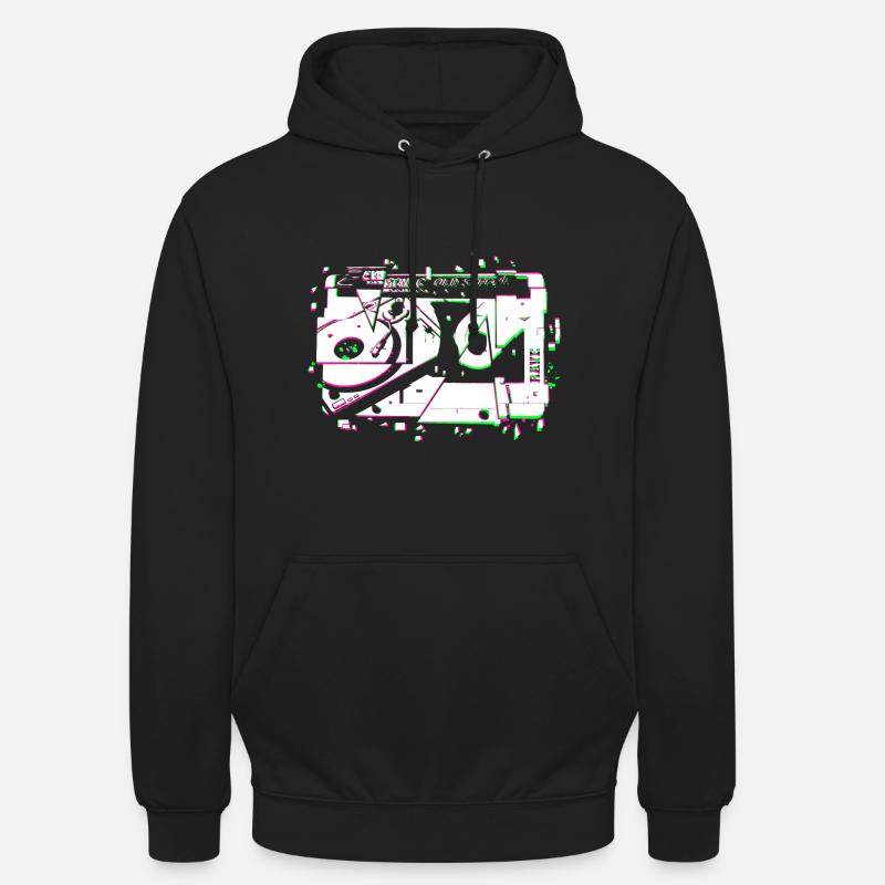 Platine vinyle Techno Rave Tape - Sweat-shirt à capuche unisexe - noir