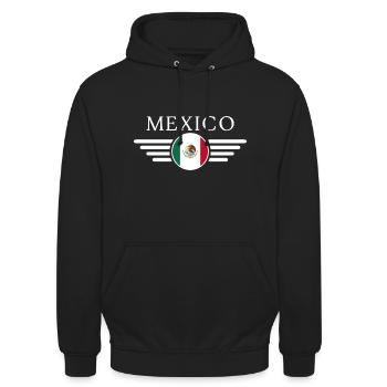 Mexico Style Design T-Shirt - Unisex Hoodie - black - Front - Alina (178cm) & Michal (187cm)