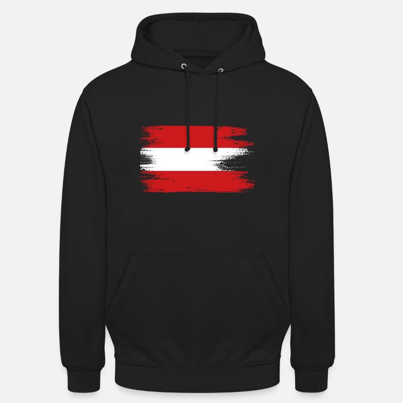 Austria Flag Austria Austrian Flag - Unisex Hoodie - black