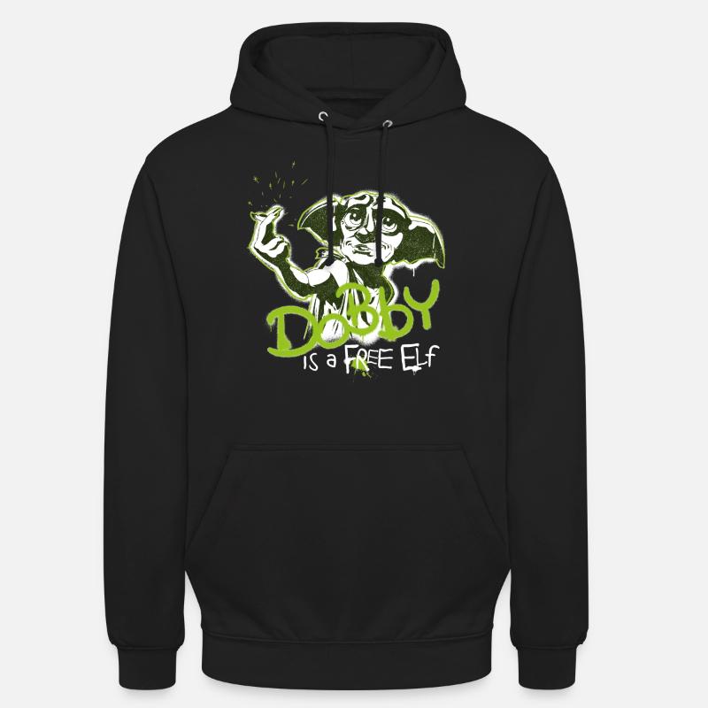 Harry Potter Dobby Est Un Elfe Libre - Sweat-shirt à capuche unisexe - noir
