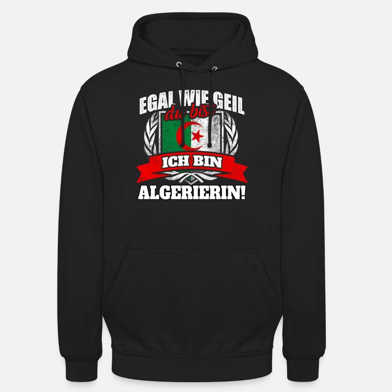 Algerier Algerien Algerierin Algerisch Geschenk - Unisex Hoodie - Schwarz