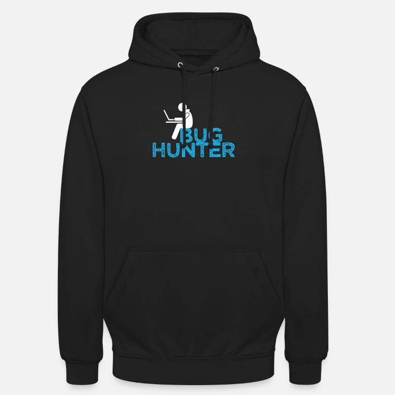 Code de bogue du programmeur Cadeau de développeur drôle de pirate - Sweat-shirt à capuche unisexe - noir