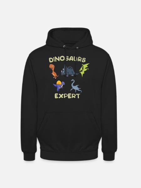 Verschiedene Arten von Dinosaurier-Experten - Unisex Hoodie - Schwarz