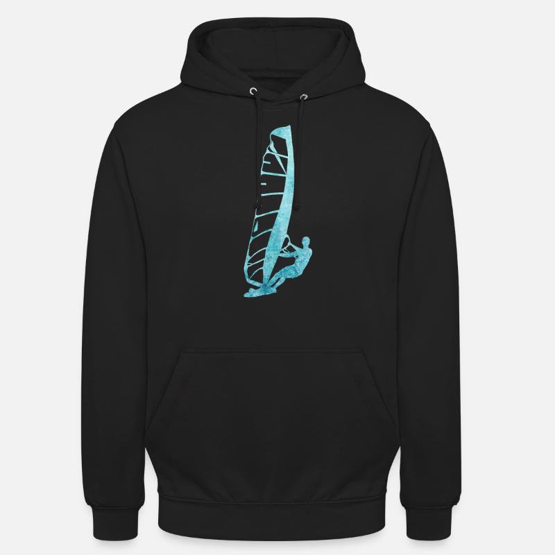planche à voile - Sweat-shirt à capuche unisexe - noir
