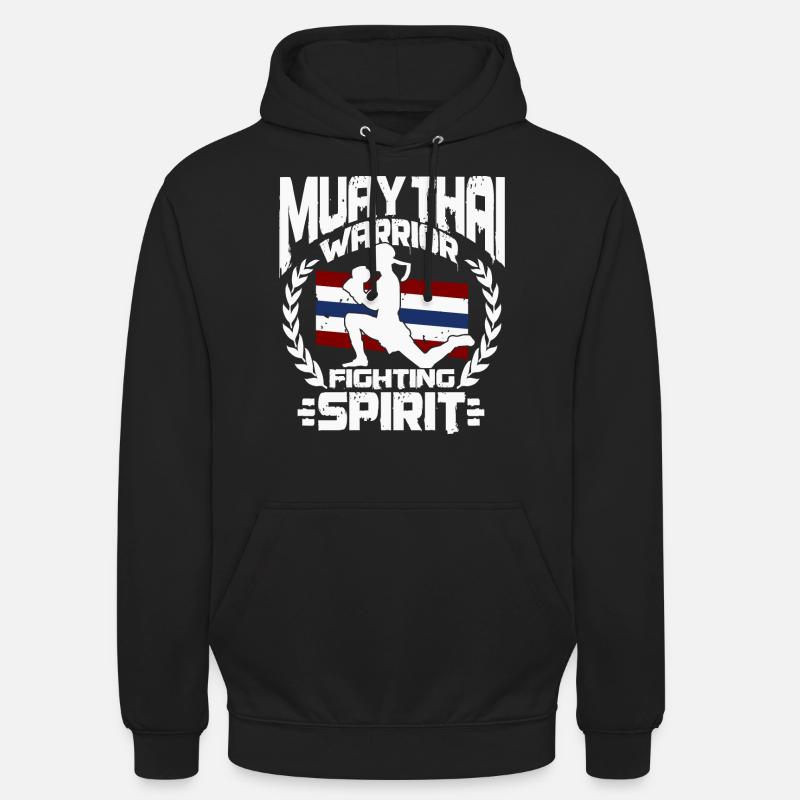 Muay Thai Kämpfer - Unisex Hoodie - Schwarz