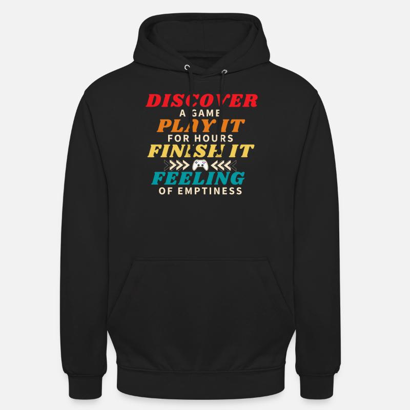 Terminer une partie - Sweat-shirt à capuche unisexe - noir