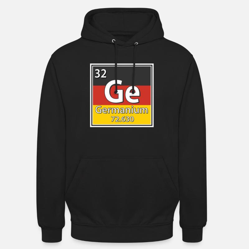 Periodensystem der Germanium-Elemente - Unisex Hoodie - Schwarz