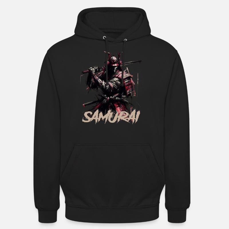 Samouraï - Sweat-shirt à capuche unisexe - noir