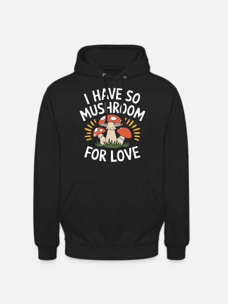 Champignons Champignons Champignon Champignon - Sweat-shirt à capuche unisexe - noir