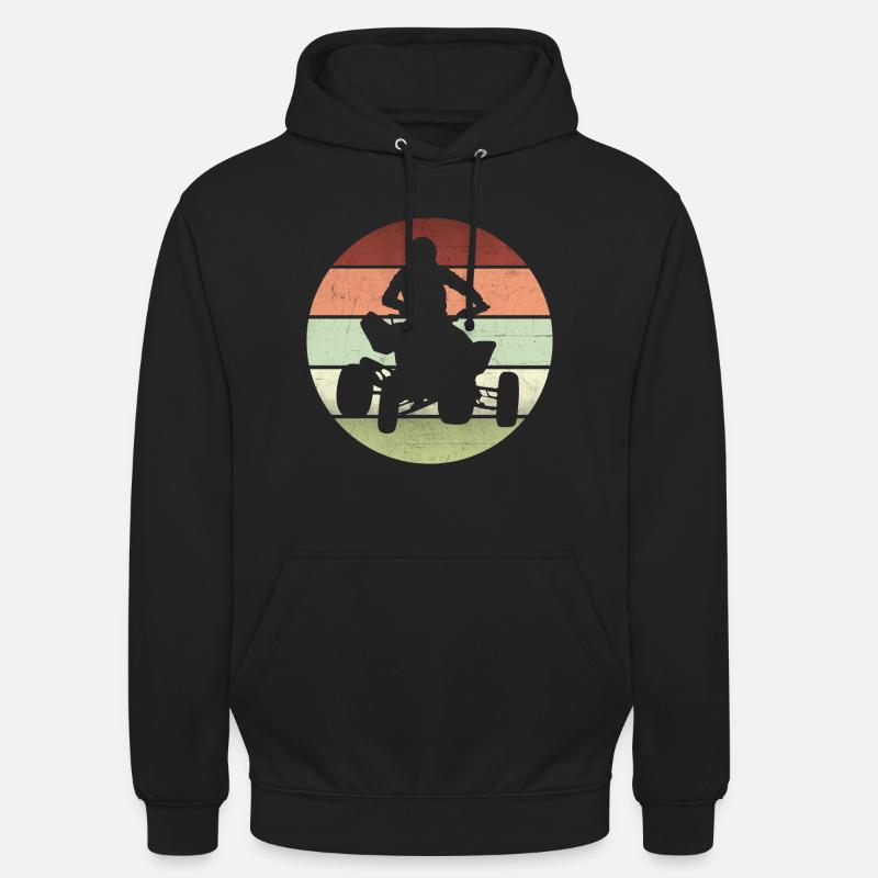 Quad, Oldtimer-Quad-Leidenschaft - Unisex Hoodie - Schwarz