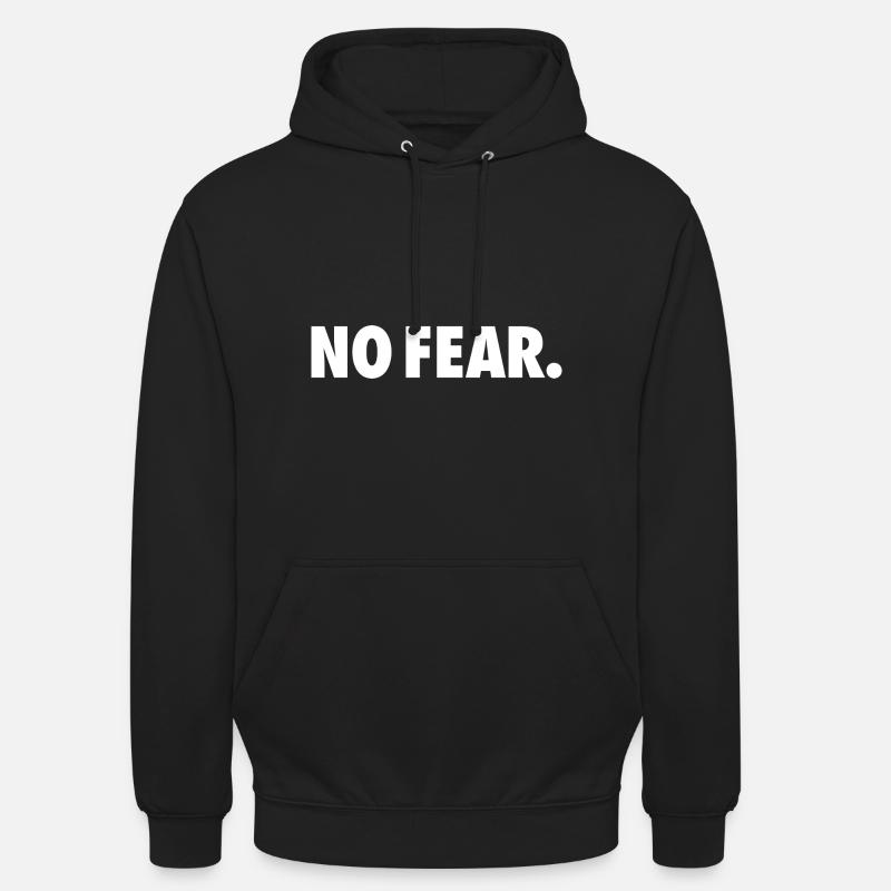 PAS DE CRAINTE - Sweat-shirt à capuche unisexe - noir