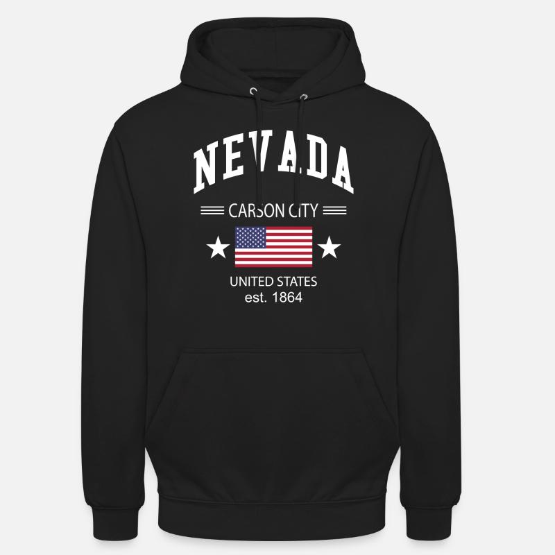 Nevada - Sweat-shirt à capuche unisexe - noir