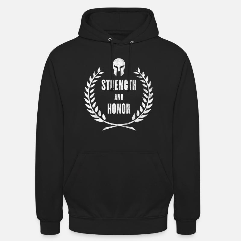 Force et Honneur - Gladiator - Roman - Sweat-shirt à capuche unisexe - noir