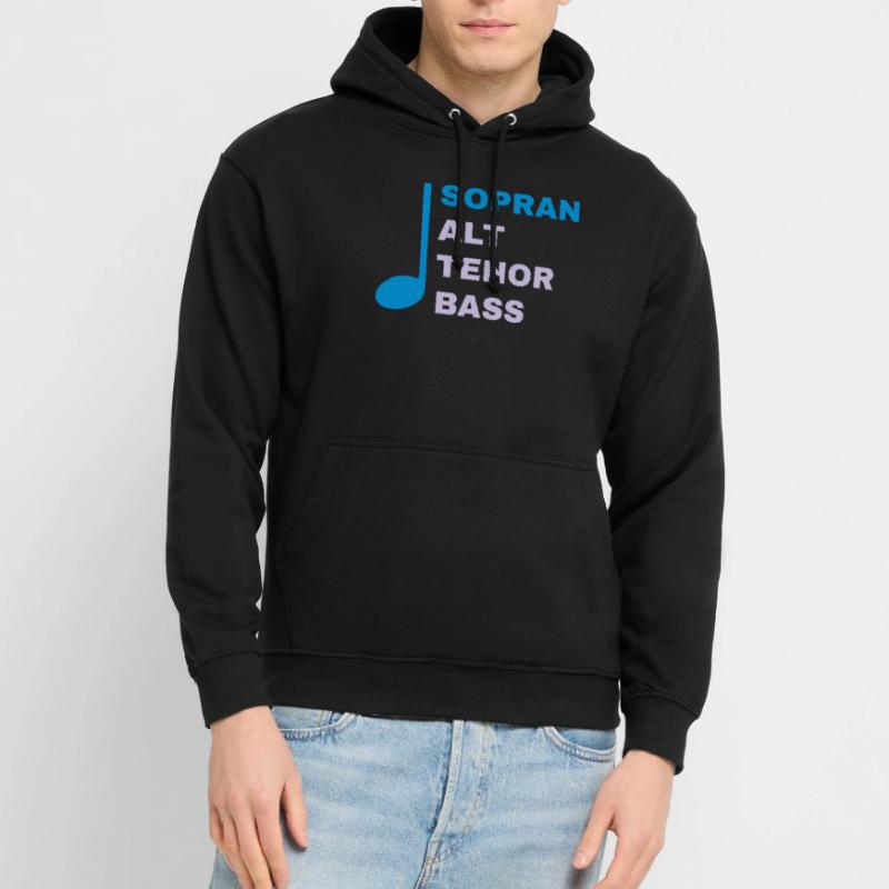 SATB mit Note - Sopran Unisex Hoodie