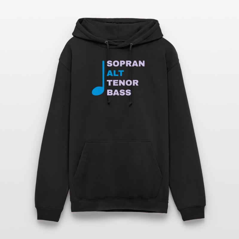 SATB mit Note - Alt Unisex Hoodie
