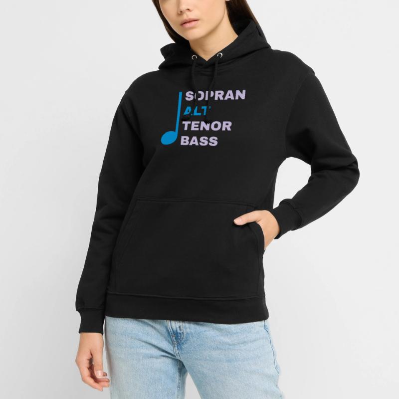 SATB mit Note - Alt Unisex Hoodie