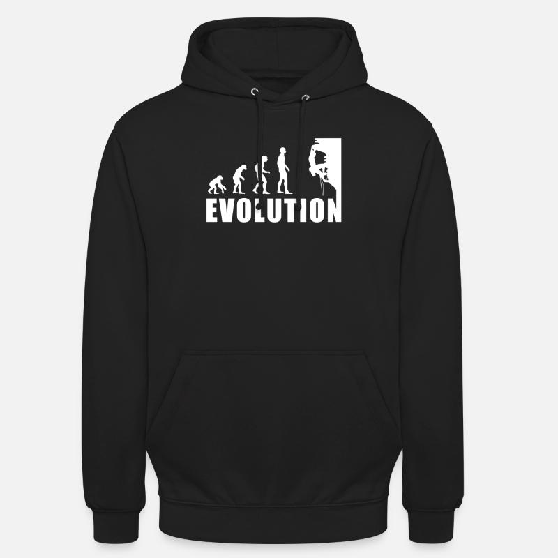 EVOLUTION Escalade Alpinisme Escalade Cadeau - Sweat-shirt à capuche unisexe - noir