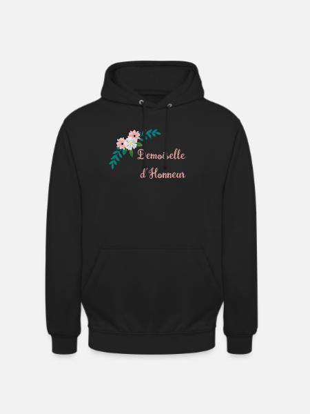Bridesmaid - Bucolic Collection - Unisex Hoodie - black