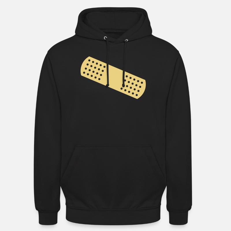 Plåster - Luvtröja unisex - svart