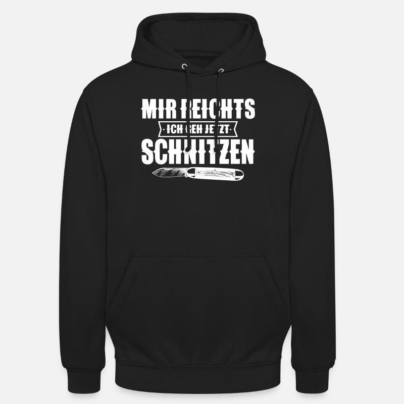 Schnitzen - Unisex Hoodie - Schwarz