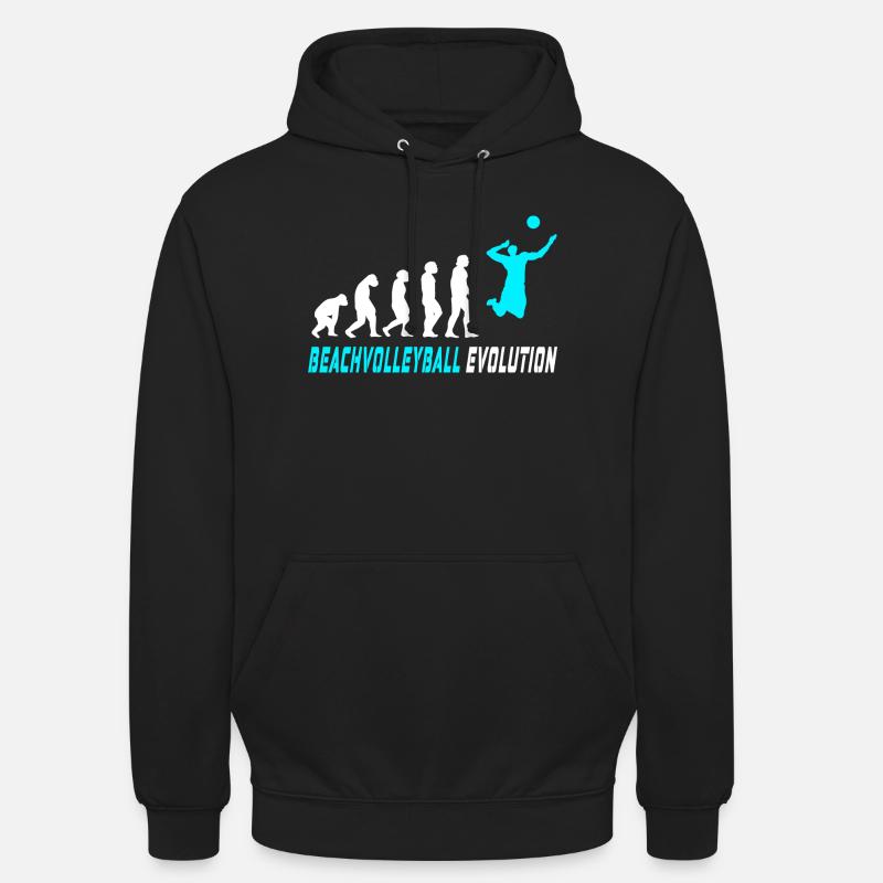 Conception d'évolution de volleyball de plage / idée cadeau Sweat-shirt à capuche unisexe