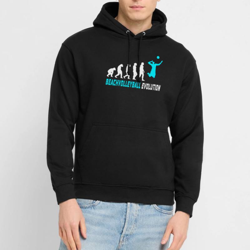 Conception d'évolution de volleyball de plage / idée cadeau Sweat-shirt à capuche unisexe