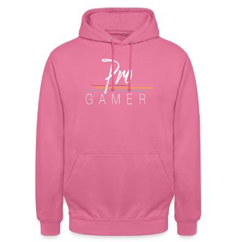 Pro Gamer - Sweat-shirt à capuche unisexe - rose - Devant - Alina (178cm) & Michal (187cm)